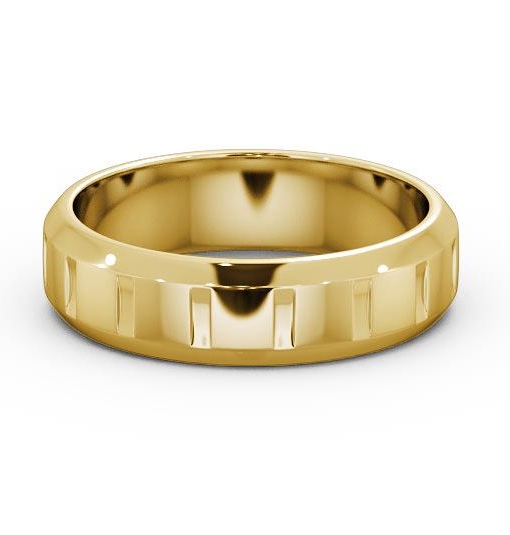  Mens Tapered Wedding Ring 18K Yellow Gold - Selson WBM36_YG_THUMB2 