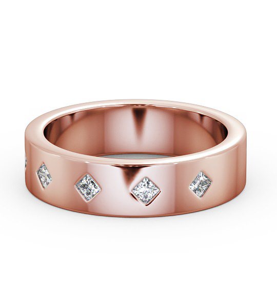  Mens Diamond 0.25ct Wedding Ring 18K Rose Gold - Aikton WBM37_RG_THUMB2 