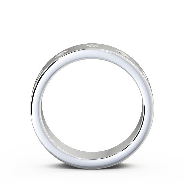 Mens Diamond 0.25ct Wedding Ring 18K White Gold - Aikton WBM37_WG_UP