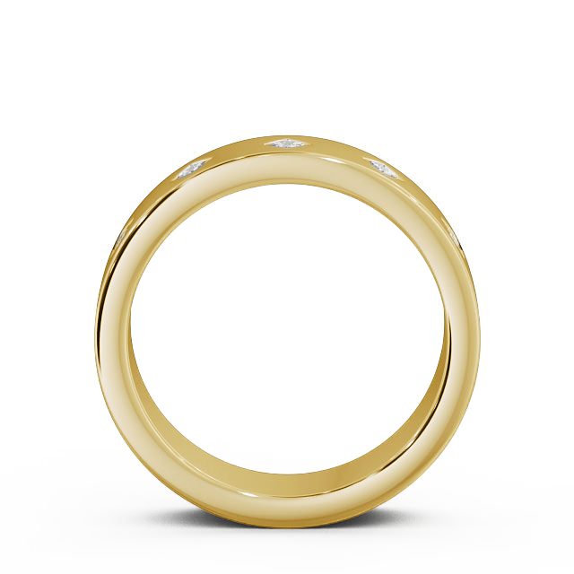 Mens Diamond 0.25ct Wedding Ring 18K Yellow Gold - Aikton WBM37_YG_UP