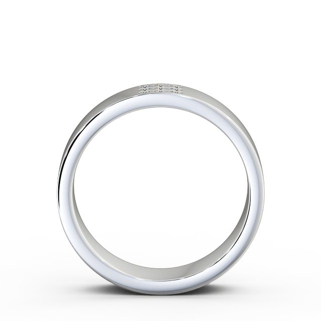 Mens Diamond 0.06ct Wedding Ring Platinum - Barugh WBM38_WG_UP