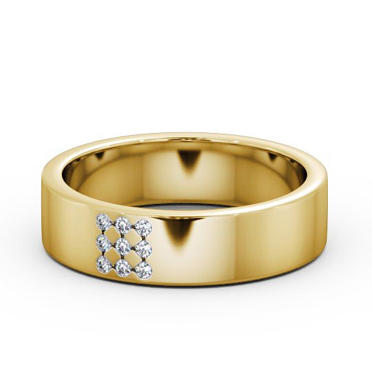  Mens Diamond 0.06ct Wedding Ring 9K Yellow Gold - Barugh WBM38_YG_THUMB2 