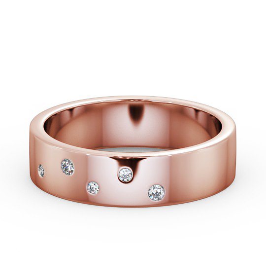  Mens Diamond 0.07ct Wedding Ring 18K Rose Gold - Chirton WBM39_RG_THUMB2 