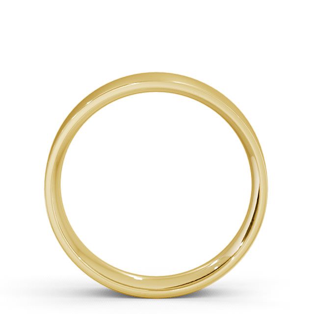 Mens Plain Wedding Ring 9K Yellow Gold - Flat Court WBM3_YG_UP