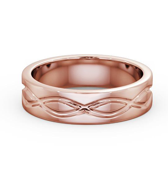 Rydal Mens Plain Wedding Ring Grooved Patterned Band WBM43_RG_THUMB2_2.jpg 