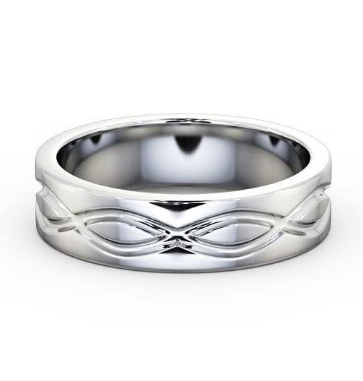 Mens Patterned Infinity Wedding Ring 18K White Gold WBM43_WG_THUMB2_2.jpg 