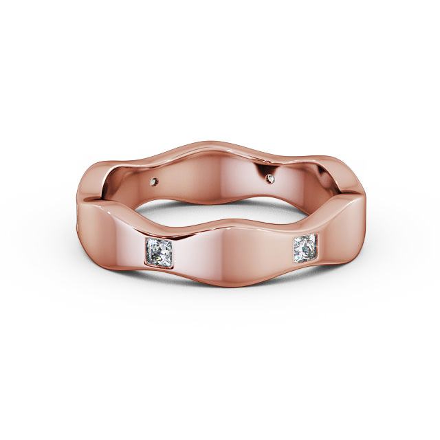 Mens Diamond 0.30ct Wedding Ring 18K Rose Gold - Hoyle WBM44_RG_FLAT