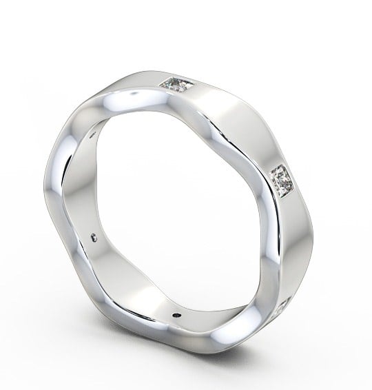  Mens Diamond 0.30ct Wedding Ring Palladium - Hoyle WBM44_WG_THUMB1 