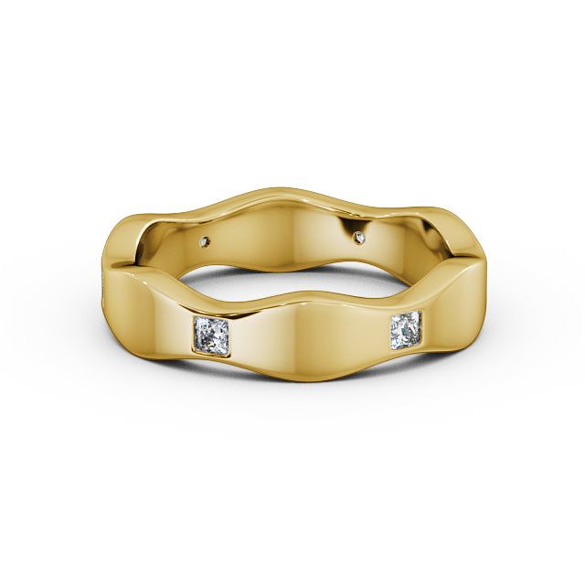 Mens Diamond 0.30ct Wedding Ring 9K Yellow Gold - Hoyle WBM44_YG_FLAT