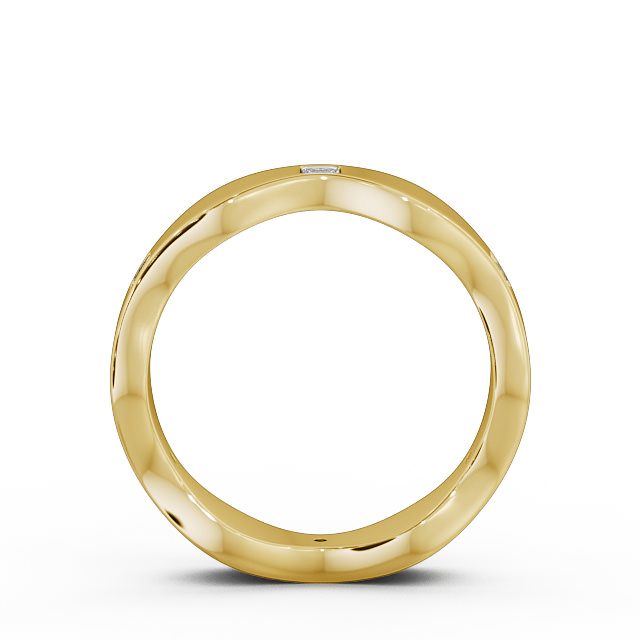 Mens Diamond 0.30ct Wedding Ring 9K Yellow Gold - Hoyle WBM44_YG_UP