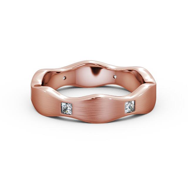 Mens Diamond 0.30ct Wedding Ring 18K Rose Gold - Hoyle (Matt) WBM44B_RG_FLAT