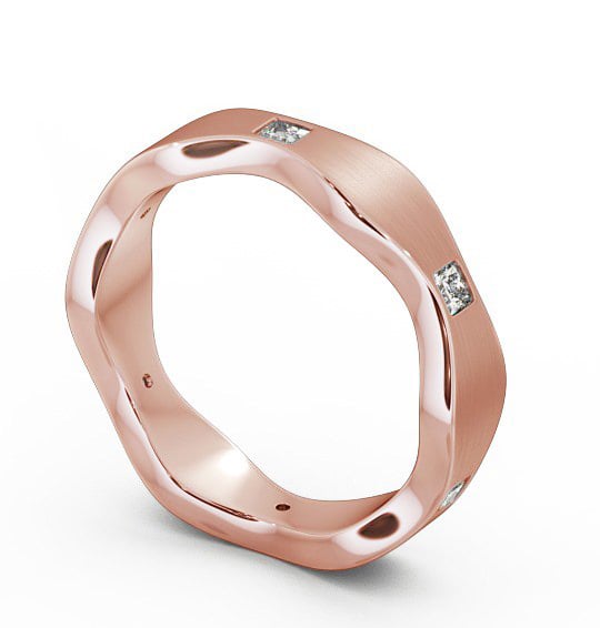  Mens Diamond 0.30ct Wedding Ring 18K Rose Gold - Hoyle (Matt) WBM44B_RG_THUMB1 