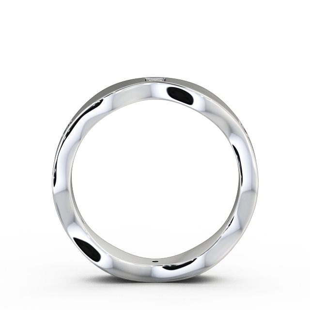 Mens Diamond 0.30ct Wedding Ring 18K White Gold - Hoyle (Matt) WBM44B_WG_UP