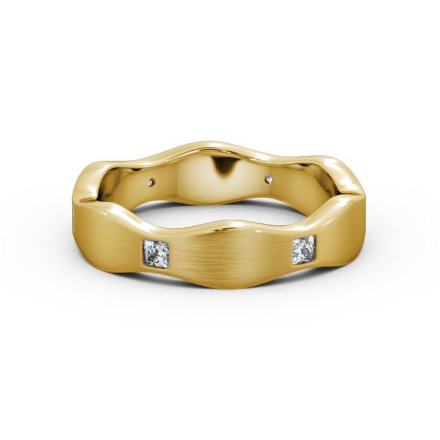 Mens Diamond 0.30ct Wedding Ring 18K Yellow Gold - Hoyle (Matt) WBM44B_YG_FLAT