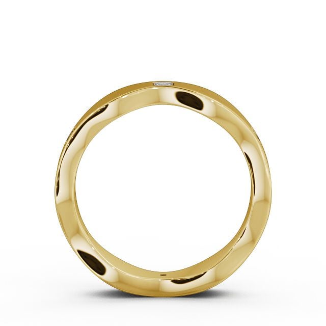 Mens Diamond 0.30ct Wedding Ring 9K Yellow Gold - Hoyle (Matt) WBM44B_YG_UP