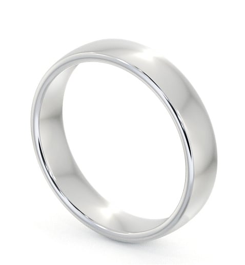 Mens Plain Double Comfort Wedding Ring Platinum WBM46_WG_THUMB1 