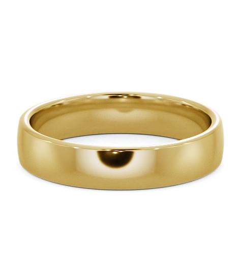  Mens Plain Wedding Ring 9K Yellow Gold - Double Comfort WBM46_YG_THUMB2 