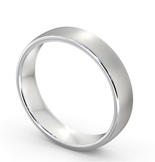 Mens Plain Double Comfort with Matt Finish Wedding Ring Palladium WBM46B_WG_THUMB1