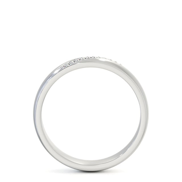Mens Diamond 0.05ct Wedding Ring Platinum - Rosaura WBM48_WG_UP