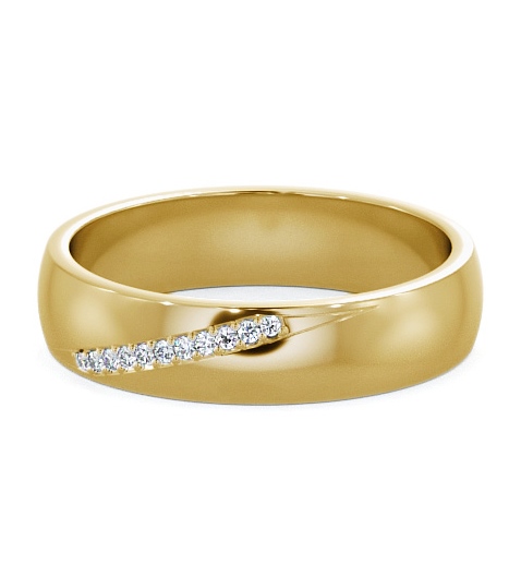  Mens Diamond 0.05ct Wedding Ring 9K Yellow Gold - Rosaura WBM48_YG_THUMB2 