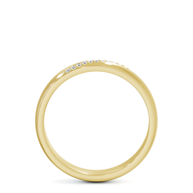 Mens Diamond 0.05ct Wedding Ring 9K Yellow Gold - Rosaura WBM48_YG_UP