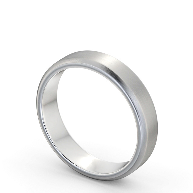 Mens wedding discount band beveled edge