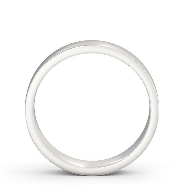Mens Plain Wedding Ring Platinum - Flat WBM4_WG_UP