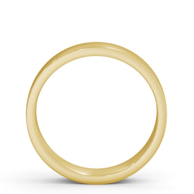 Mens Plain Wedding Ring 9K Yellow Gold - Flat WBM4_YG_UP