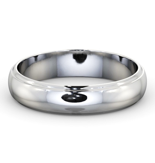  Mens Wedding Ring Platinum - D-Shape Step WBM52_WG_THUMB2 