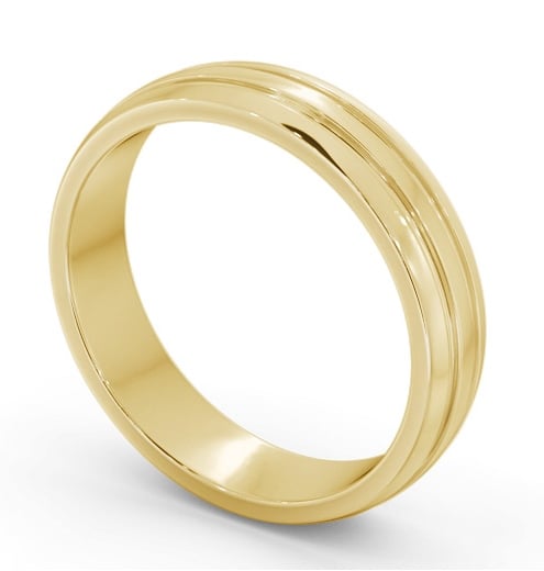 Mens Wedding Ring 18K Yellow Gold - Morales WBM53_YG_THUMB1