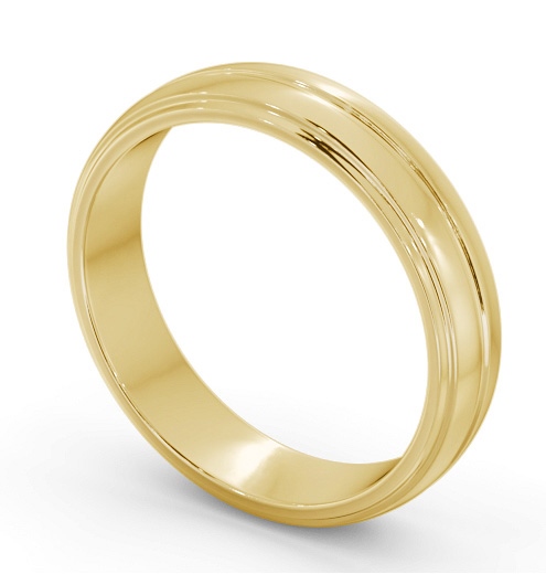  Mens Wedding Ring 18K Yellow Gold - Harrell WBM54_YG_THUMB1 