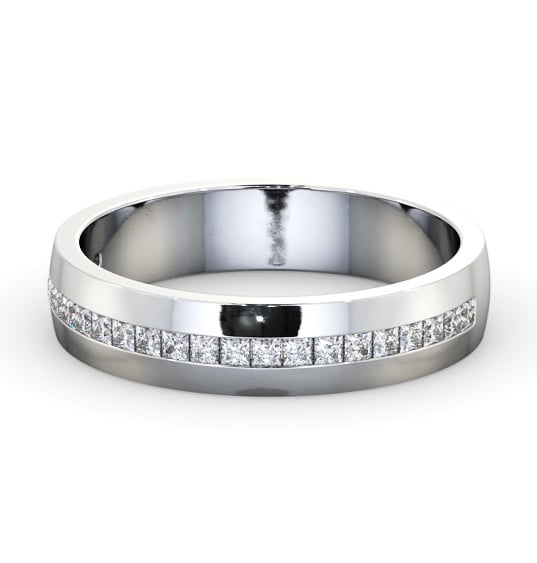  Mens 0.50ct Diamond Wedding Ring Platinum - Walton WBM58_WG_THUMB2 