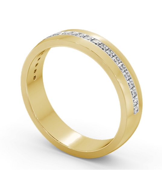 Mens 0.50ct Diamond Wedding Ring 18K Yellow Gold - Walton WBM58_YG_THUMB1