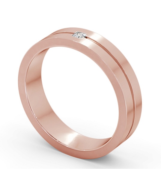  Mens Diamond Wedding Ring 9K Rose Gold - Kobi WBM59_RG_THUMB1 