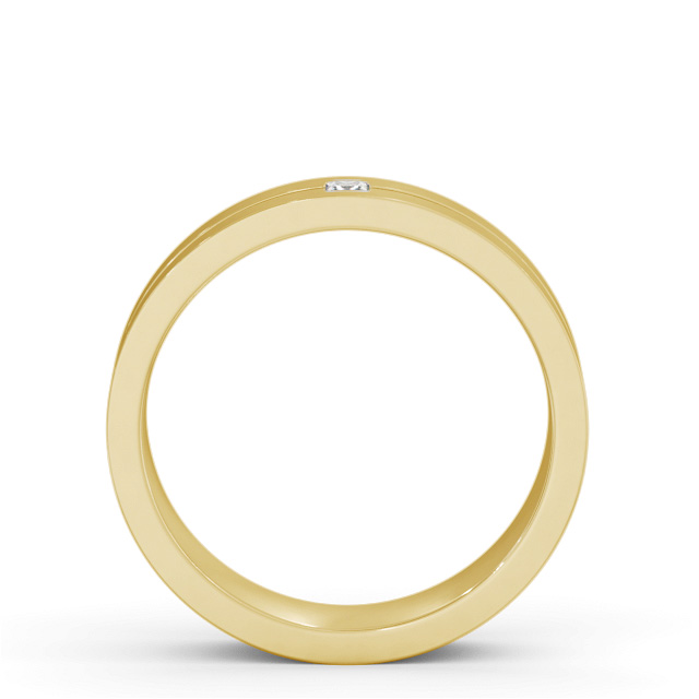 Mens Diamond Wedding Ring 18K Yellow Gold - Kobi WBM59_YG_UP