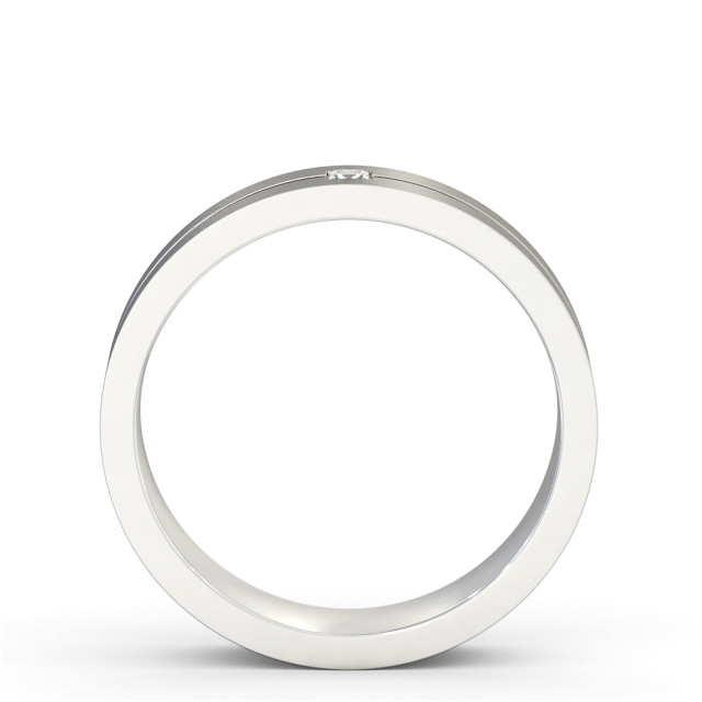 Mens Diamond Wedding Ring Platinum - Kobi (Matt) WBM59B_WG_UP