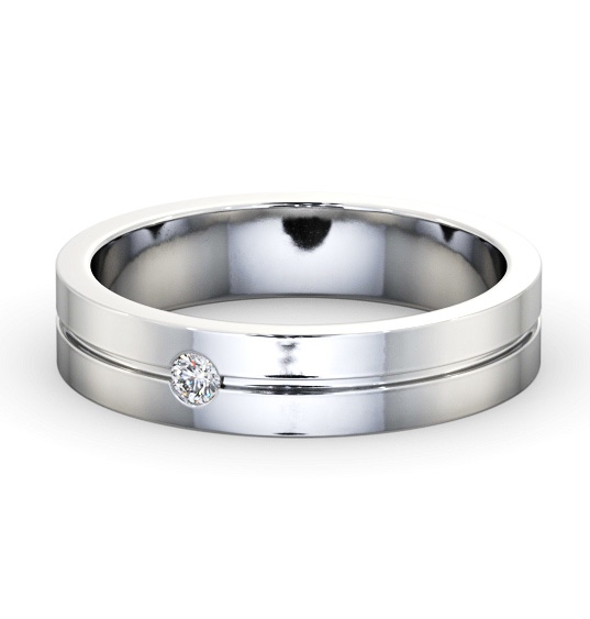  Mens Diamond Wedding Ring Palladium - Hansen WBM60_WG_THUMB2 