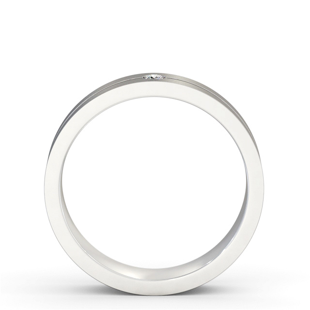 Mens Diamond Wedding Ring Platinum - Hansen (Matt) WBM60B_WG_UP