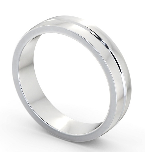  Mens Wedding Ring Platinum - Stanton WBM61_WG_THUMB1 