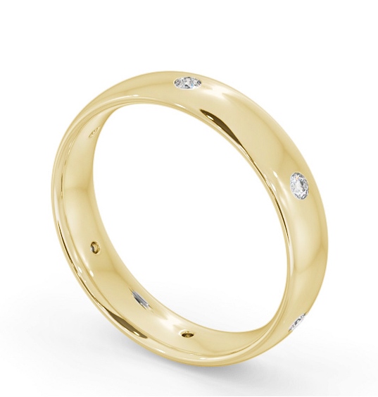  Mens Diamond Wedding Ring 18K Yellow Gold - Walden WBM62_YG_THUMB1 