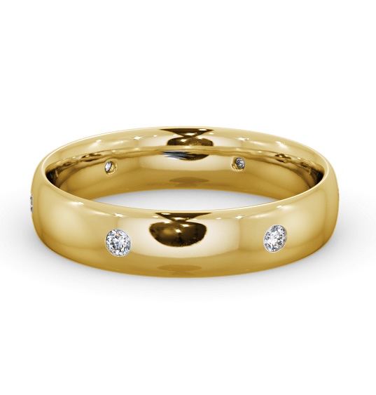  Mens Diamond Wedding Ring 18K Yellow Gold - Walden WBM62_YG_THUMB2 