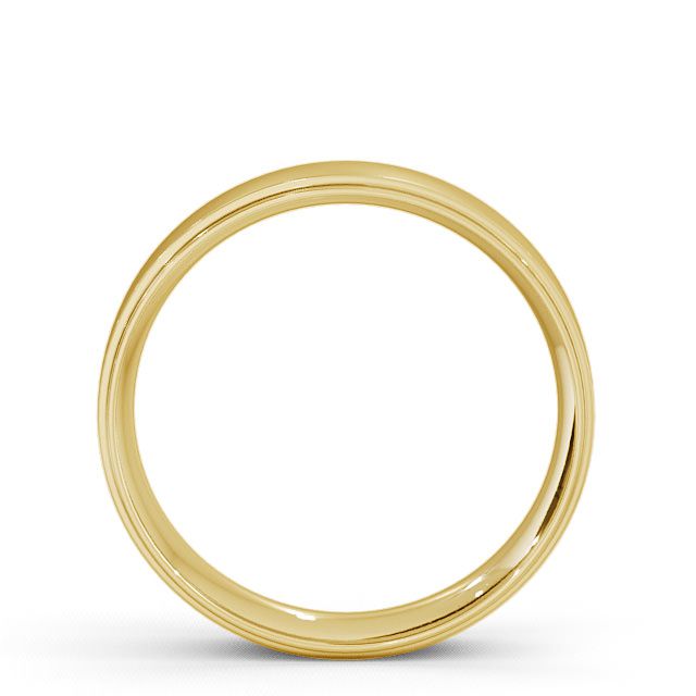 Mens Wedding Ring 9K Yellow Gold - Zeal WBM9_YG_UP