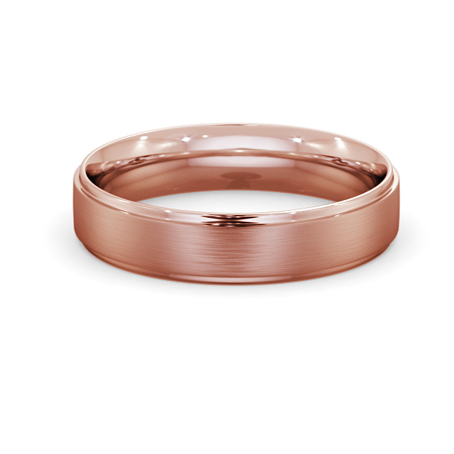 Matte rose sales gold wedding band