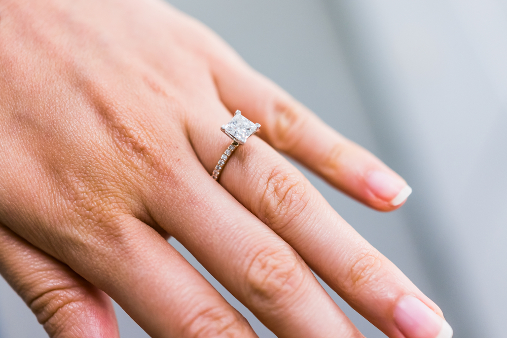 engagement ring should fit on your finger