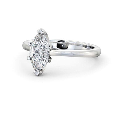 Muir Marquise Diamond 18k White Gold Engagement Ring