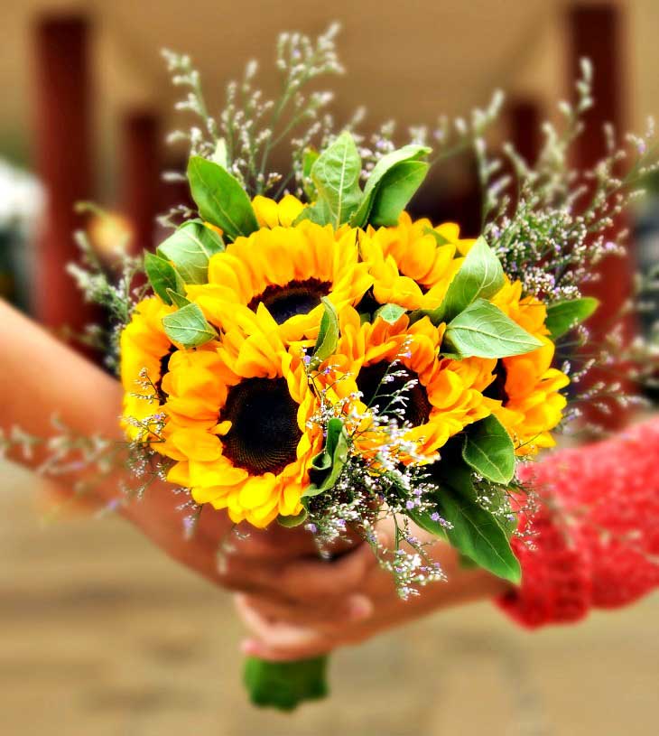 Brightly coloured bouquet